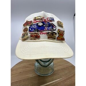 VTG Bill Elliott Coors Light NASCAR Racing Cap Hat with 9 Pins Bill Elliott 1988
